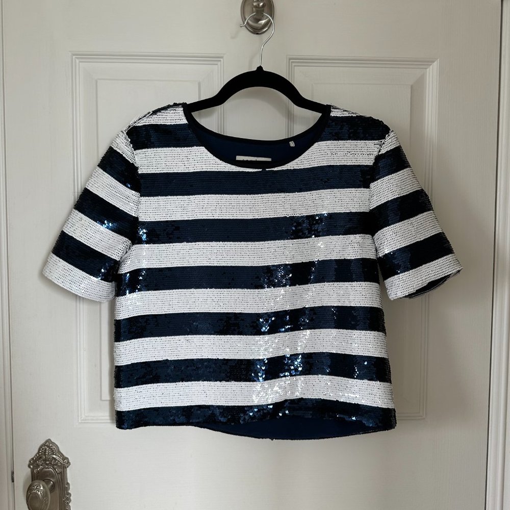 Sandro Sequin crop top Size S